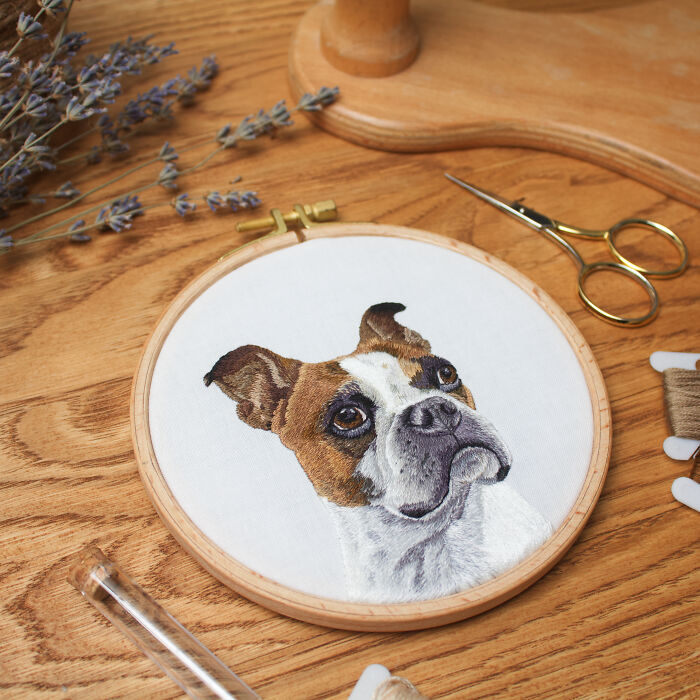 I Made Realistic Embroidered Pet Portraits
