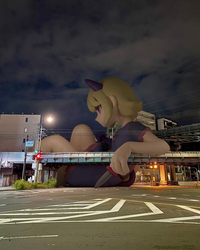 This Artist Digitally Places Giant Inflatable Women Around The City And It Looks Very Real (21 Pics)