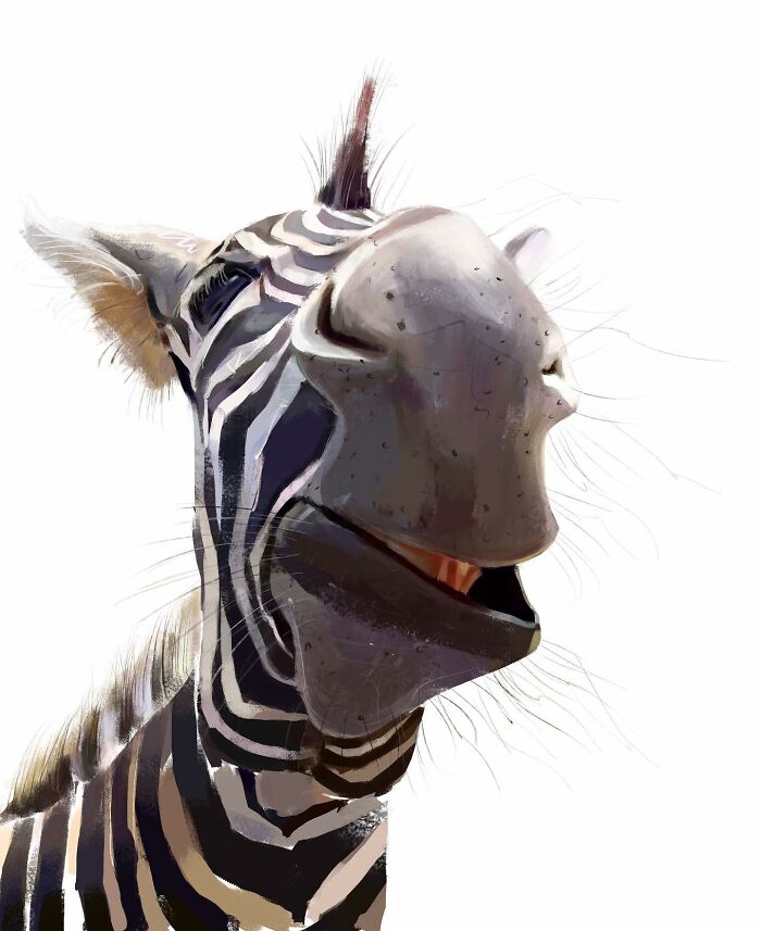 Have Fun With The Fabulous Portraits Of Albeniz Rodriguez, The Artist Who Shows The Happy Side Of Animals (41 Pics)