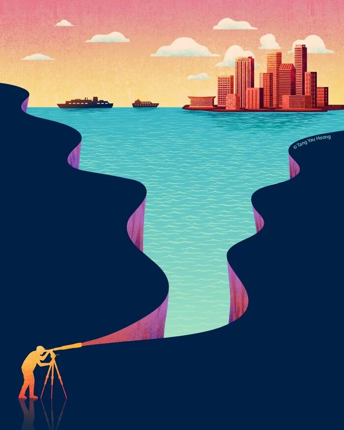 Negative Space Art By Tang Yau Hoong