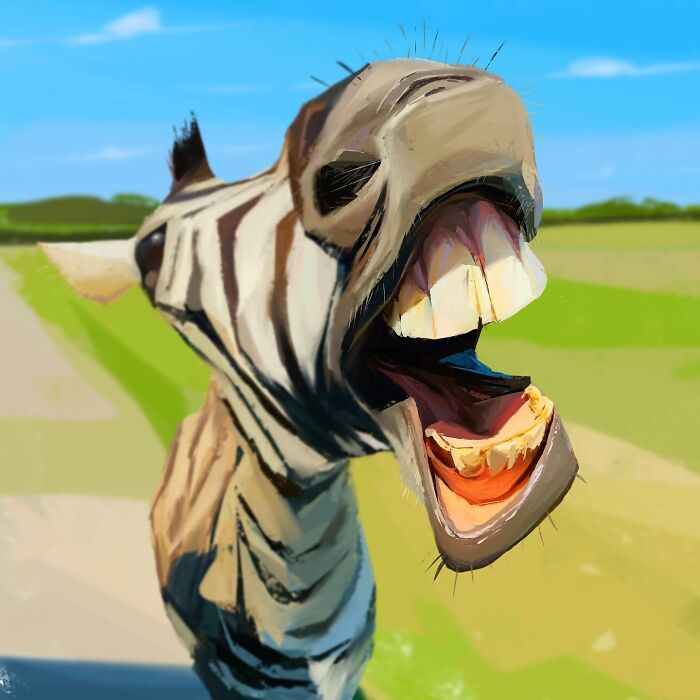 Have Fun With The Fabulous Portraits Of Albeniz Rodriguez, The Artist Who Shows The Happy Side Of Animals (41 Pics)