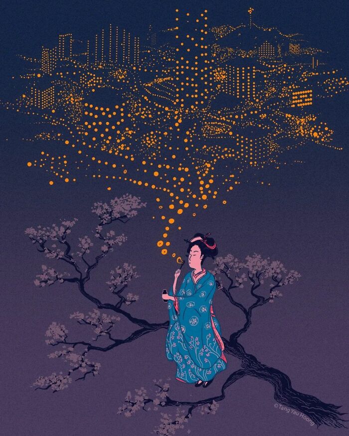 30 Clever Illustrations By Tang Yau Hoong That Make Use Of Negative Space