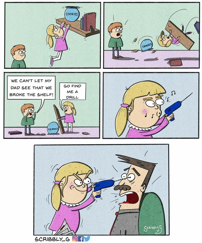 Artist’s 26 New Dark Comics That Always Come With Hilarious Twist