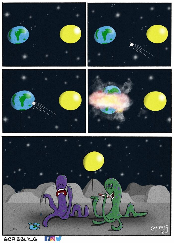 Artist’s 26 New Dark Comics That Always Come With Hilarious Twist