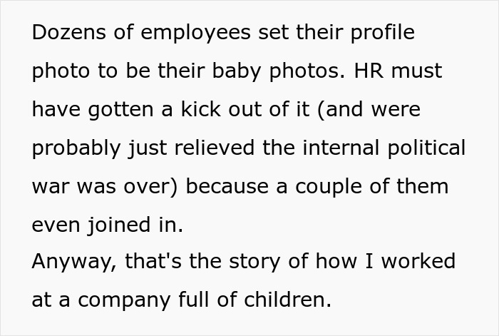 Employees Change Their Profile Pics To Their Baby Photos After Company Comes Up With A New Rule Employees Change Their Profile Pics To Their Baby Photos After Company Comes Up With A New Rule
