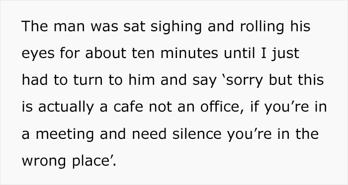 Guy Gets Annoyed At A Toddler At A Caf&eacute; Because He Wants To Use It As His Office, The Kid's Mom Calls Him Out