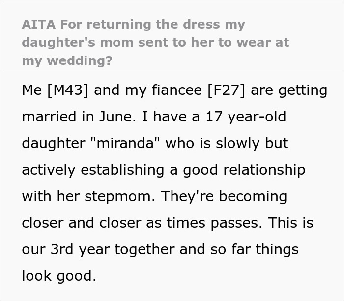 Groom Returns The Dress His Ex-Wife Got His Daughter For The Wedding, Major Drama Ensues Groom Returns The Dress His Ex-Wife Got His Daughter For The Wedding, Major Drama Ensues