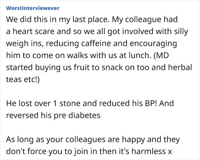 Person Is Left Confused After Their Colleague Brings Scales To Work, Gets Everyone To Weigh Themselves In Front Of Each Other