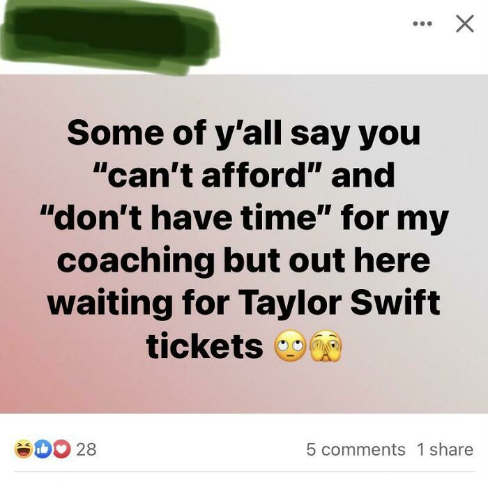 Guilting People For Spending Their Money How They Want