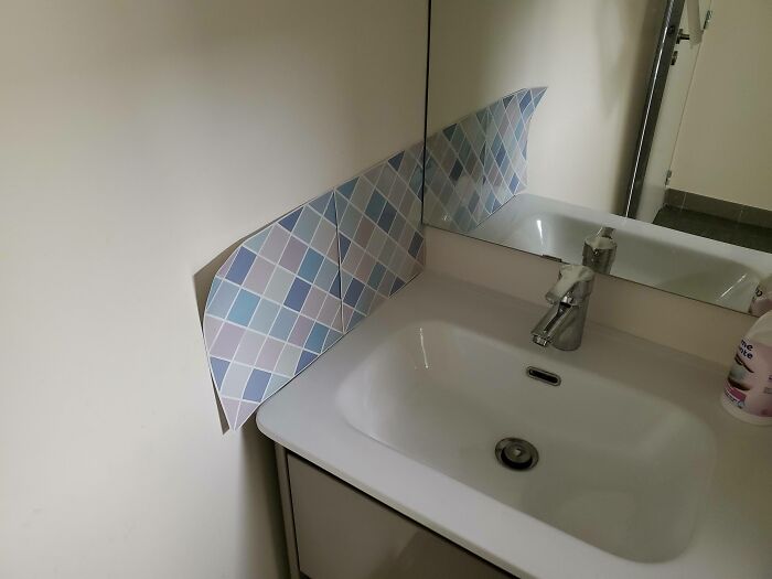 My Church's Attempt At Bathroom Wall Tiling