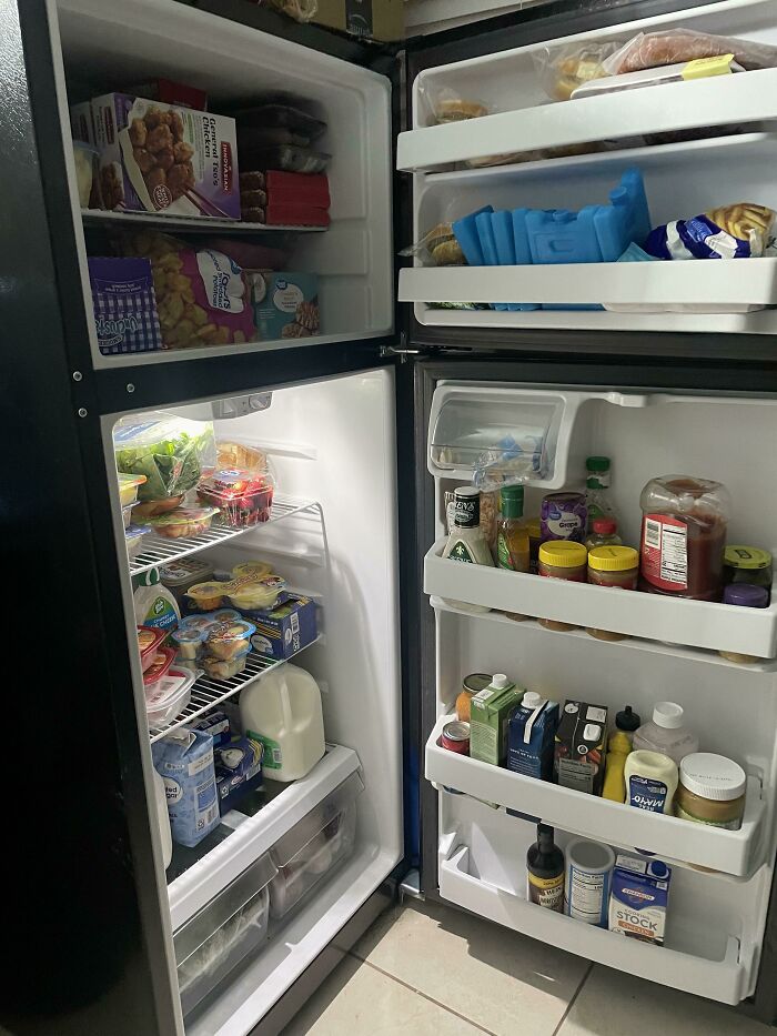 For The First Time In Months, I Actually Have Some Real Food And A Full Fridge. Small Win