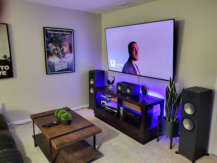 Two Years Sober And I Was Able To Afford This Home Theater, I'm Pretty Happy With Myself