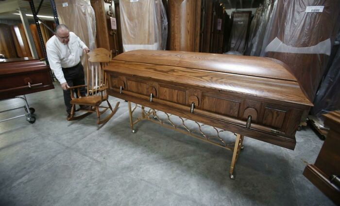 In Swartzentruber Amish Communities When You Purchase A Casket You Get A Matching Rocker. So You Buy It For Life And For Death