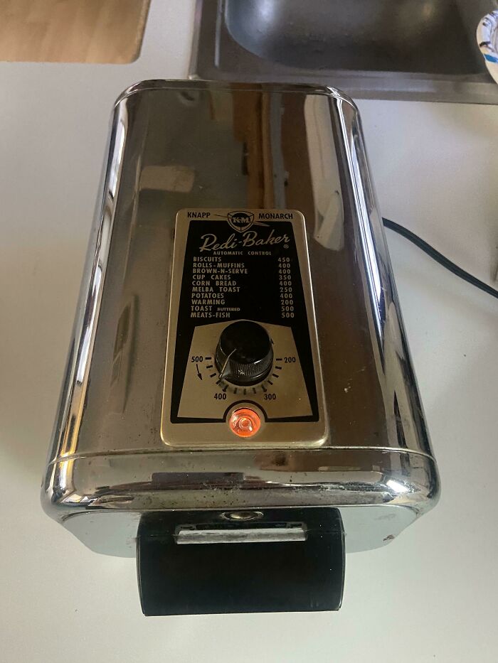 My Mom Gave Me This Mini Oven 30 Years Ago. It’s From The 60s. I Can’t Count How Many Times I’ve Used It. It Now Lives In My Rv, And Is Definitely My Favorite Appliance!