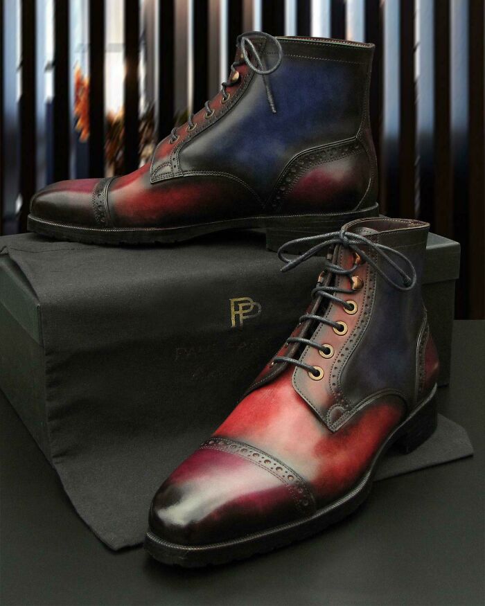 I Made These Multicolored Boots For My Client And He Loved It