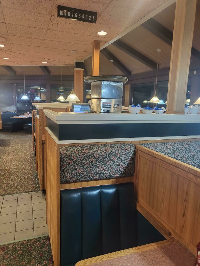 About 2 Feet Long Numbers 1-10 On Both Sides. At A Restaurant (Shari's)