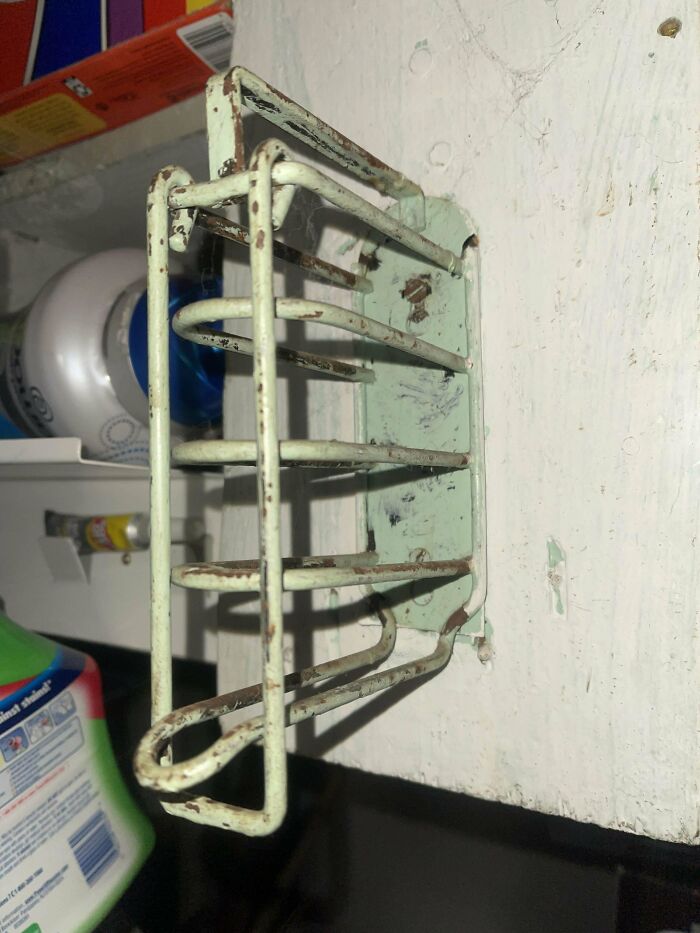 Anyone Know What This Is For? It Came With My House From 1948. Measures About 4.5” X 5”. Front Part Lifts Up. The Only Markings Is A Handwritten “50” On The Back. Looks Like It Would Have Originally Been Black