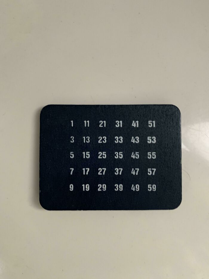 What Is This Small Wooden Board With Odd Numbers On It