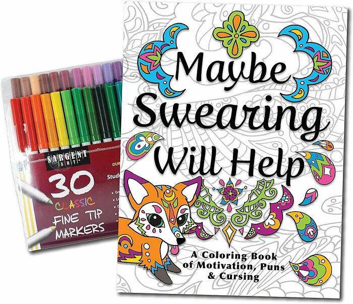 book cover for "Maybe Swearing Will Help"