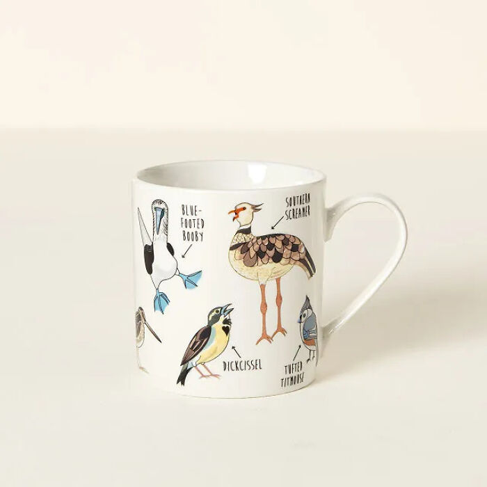 mug with birds 