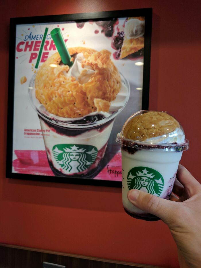 American Cherry Pie Frapuccino In Japan