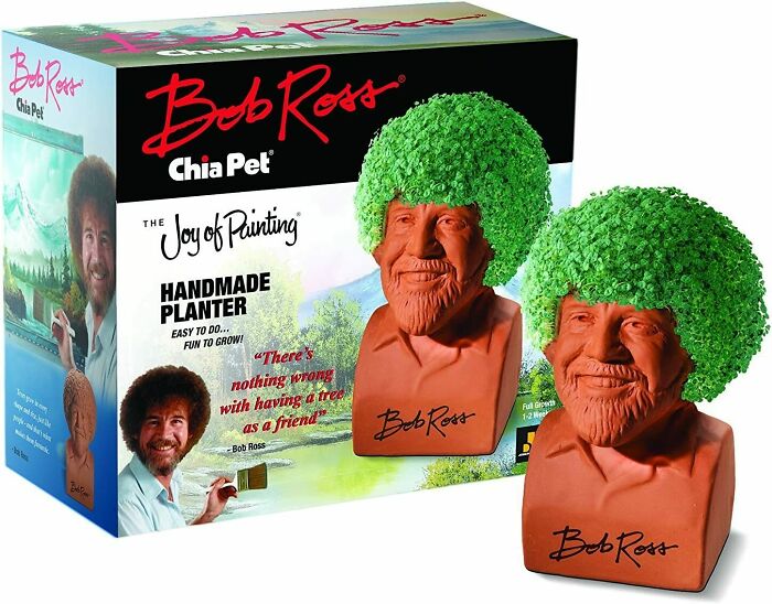 Bob Ross chia head 