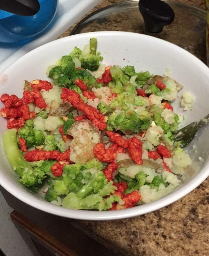 Broccoli and Cheetos salads
