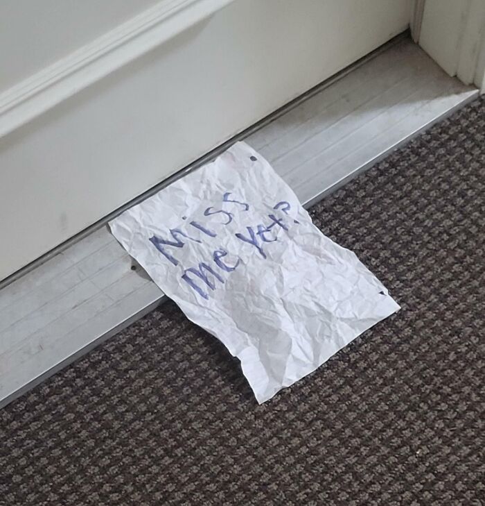 Found When Returning From Work Today