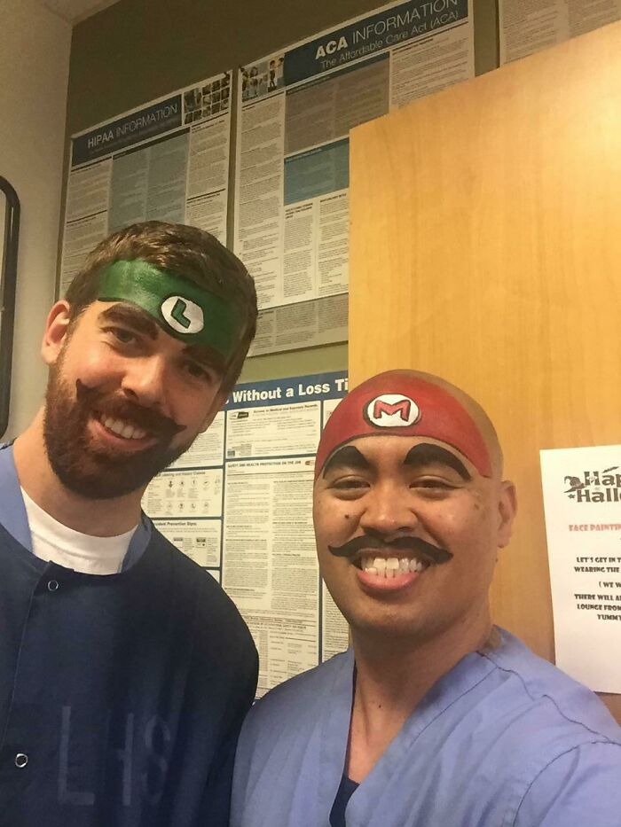 I’m The Guy With The Face Painted Double Eyes. Here Is What We Did The Following Year!