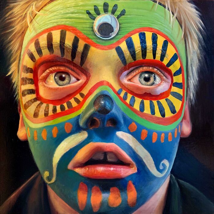 Facepaint #3, Naomi Haverland, Oil
