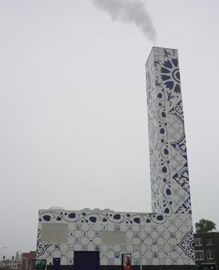 Delftware Warming Station In Netherlands