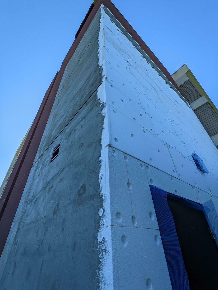 I Guess We're Using Styrofoam Brick Facades Now?