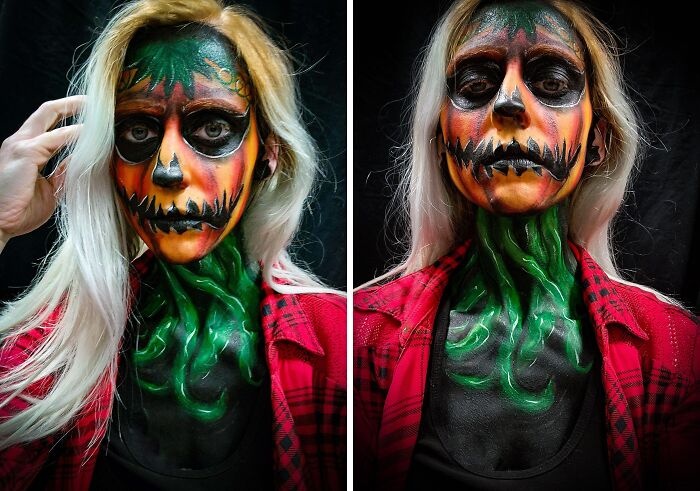 Scary Pumpkin Face I Did!