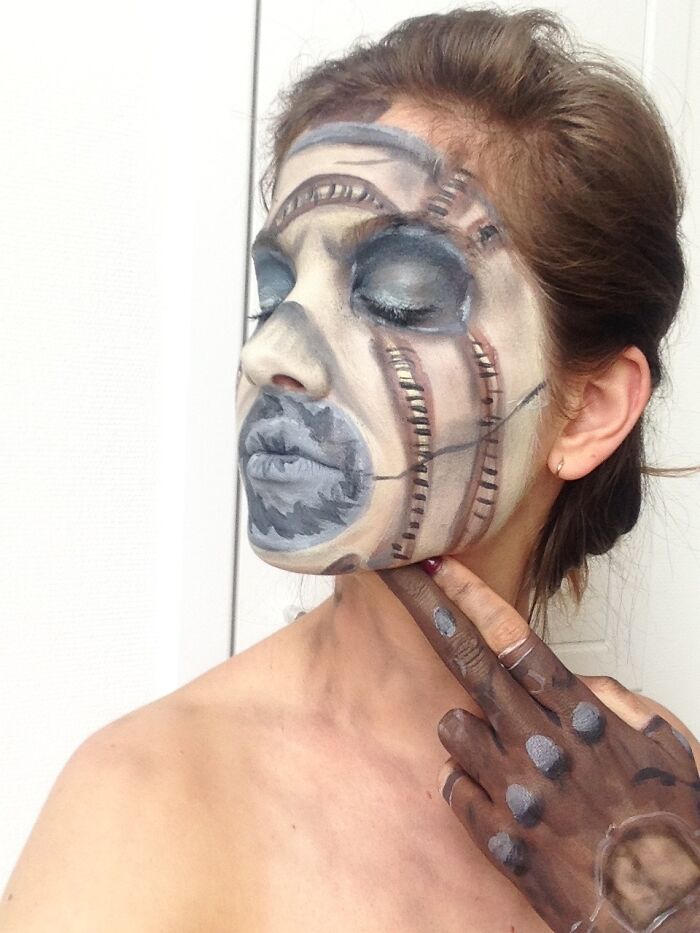Borderlands Facepaint (By Me, On Myself)