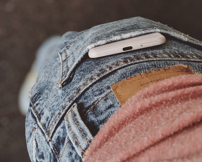 Mobile Phone In Back Pocket 