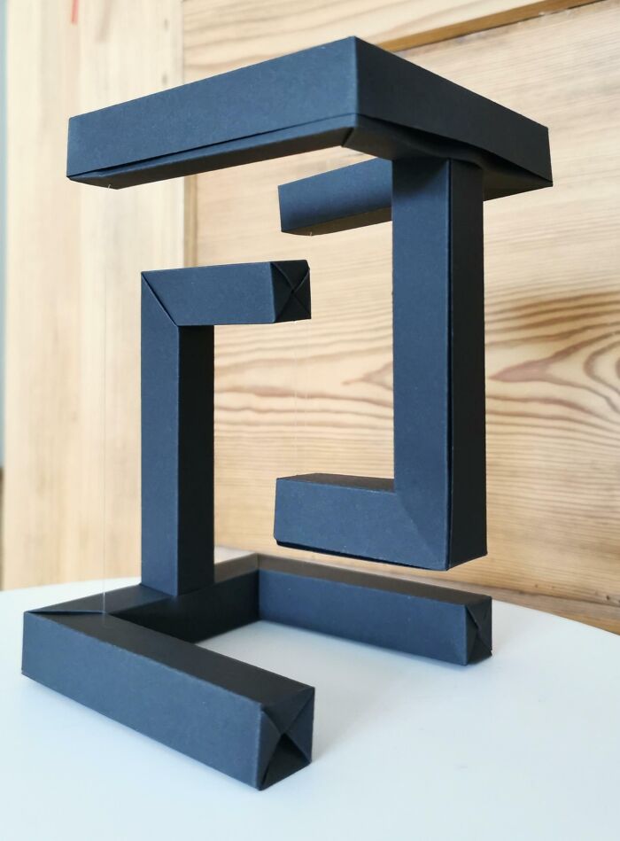 DIY Origami Tensegrity Object - Only Paper And Nylon Cord Used, No Glue