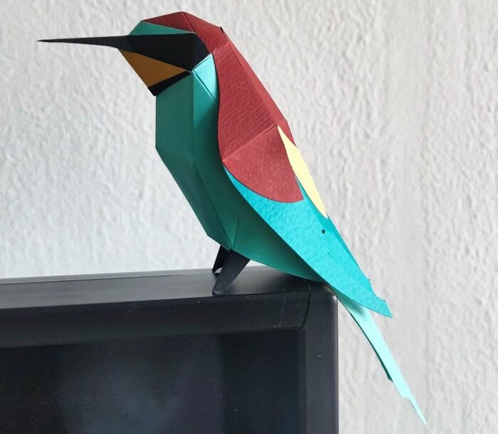 colorful paper bird 