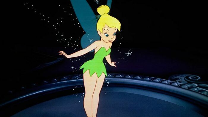 Tinker Bell wearing green dress 