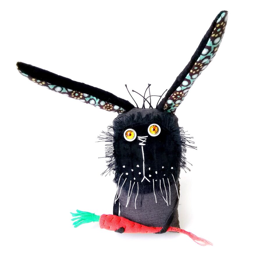 My Bunnies And Rabbits That I Made From Different Fabrics (36 Pics)