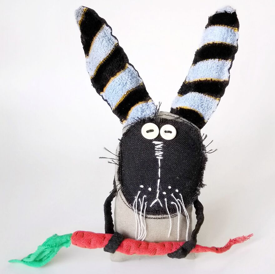 My Bunnies And Rabbits That I Made From Different Fabrics (36 Pics)