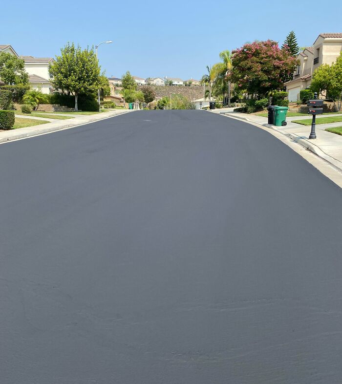 My Community Just Applied A New Seal Coat On The Pavement