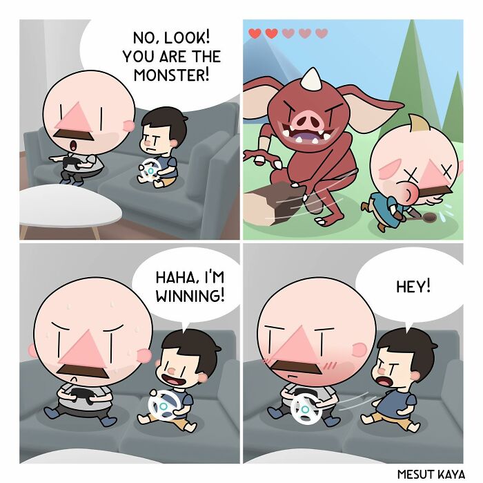 Artist’s 40 New Dark Humor Comics With Unusual Endings