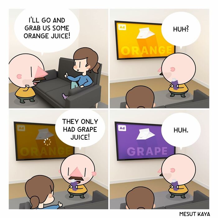 Artist’s 40 New Dark Humor Comics With Unusual Endings