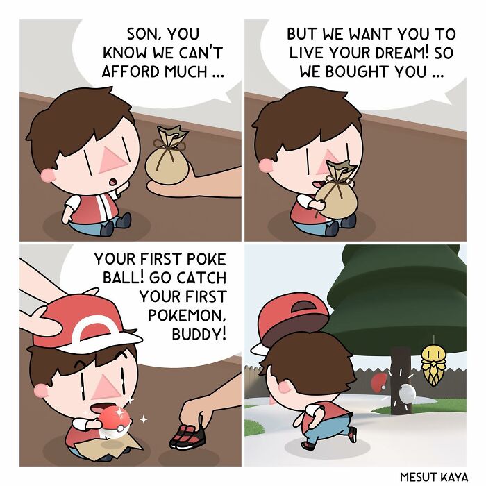 Artist’s 40 New Dark Humor Comics With Unusual Endings