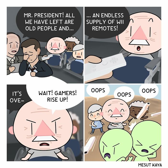 Artist’s 40 New Dark Humor Comics With Unusual Endings