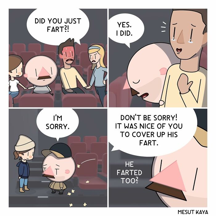 Artist’s 40 New Dark Humor Comics With Unusual Endings