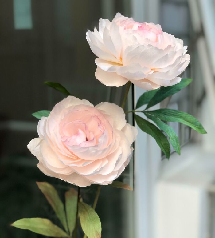 Some Paper Peonies That I’m Making