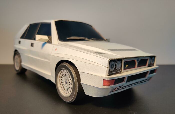 My First Papercraft Build: A Lancia Delta Evo II