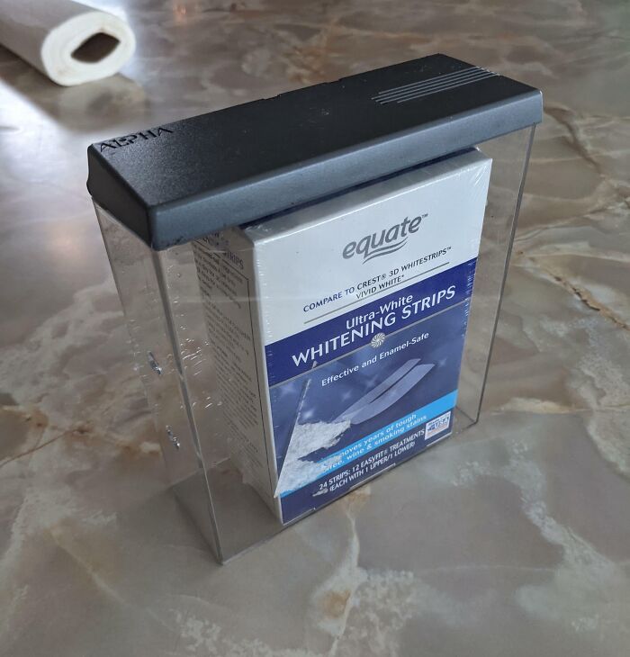 These Whitening Strips Came In Our Walmart Pickup Order Like This In The Security Box. No Idea How To Get It Out