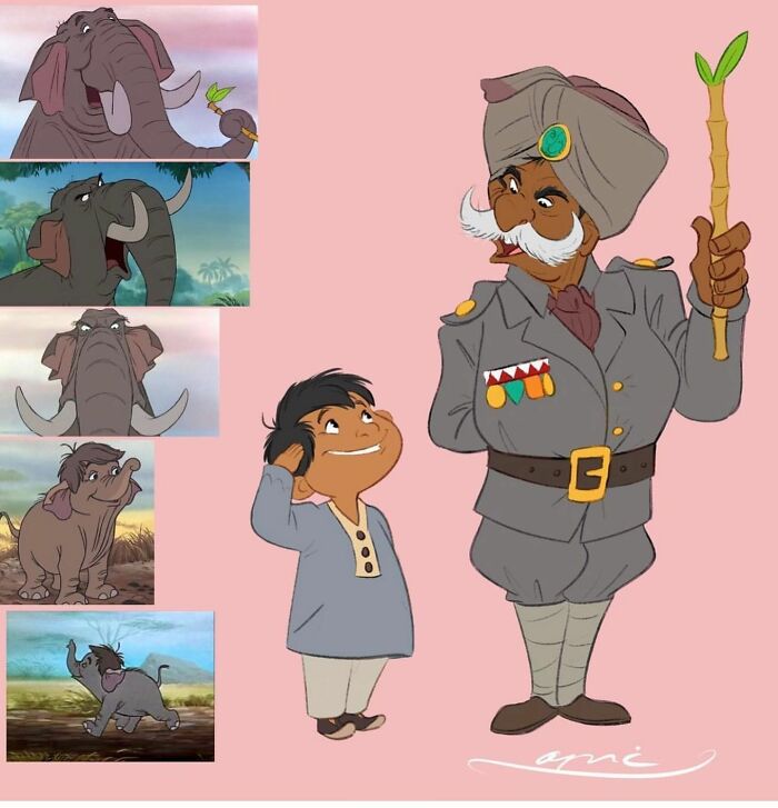 El coronel Hathi y Hathi Jr.